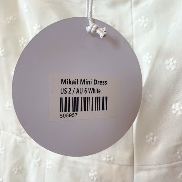 White Princess Polly Mini Dress - Picture 3 of 3